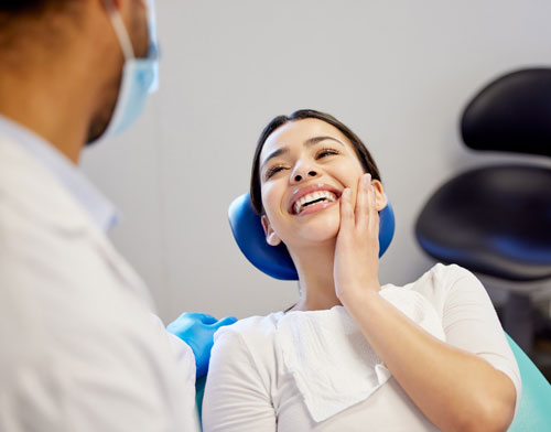 patient smiling